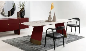 Delta Yemek Odası Takımı (Bordo)