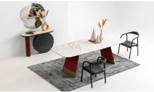 Delta Yemek Odası Takımı (Bordo)