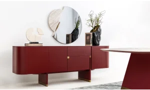 Delta Yemek Odası Takımı (Bordo)