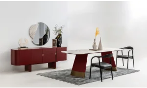 Delta Yemek Odası Takımı (Bordo)