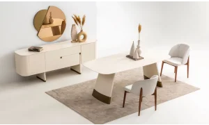 Delta Yemek Odası Takımı (Ekru)