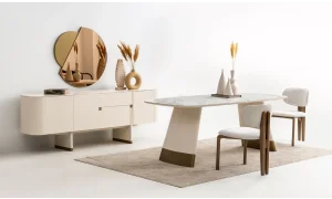 Delta Yemek Odası Takımı (Ekru)