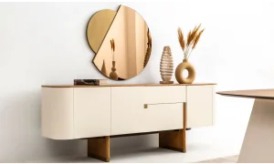 Delta Yemek Odası Takımı (Ekru-Meşe)