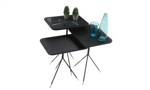 Diamond Siyah Zigon Sehpa