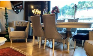 Elegance Yemek Odası Takımı (Beyaz)