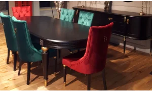 Elegance Yemek Odası Takımı (Siyah)