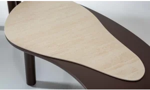 Frasassi Bronz Orta Sehpa Seti