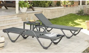 Gala Antrasit Kolsuz Şezlong