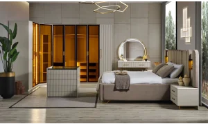 Gold Line Giyinme Odası Takımı