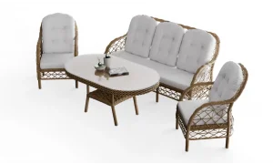 İnci Rattan Kahve Bahçe ve Balkon Takımı