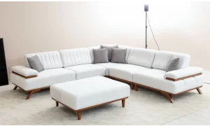 Infinity Beyaz Köşe Koltuk Takımı