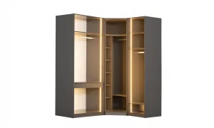 Infinity Köşe Gardrop (Siyah)