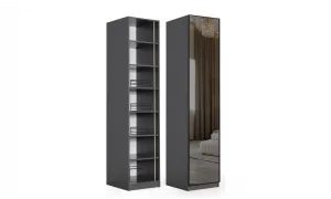 Infinity Köşe Gardrop (Siyah)