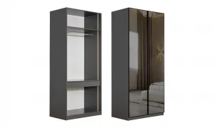 Infinity Köşe Gardrop (Siyah)