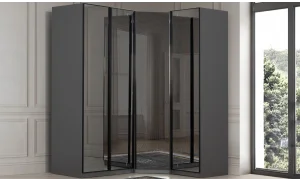 Infinity Köşe Gardrop (Siyah)