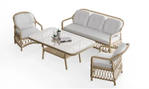 Kaçkar Rattan Camel Bahçe ve Balkon Takımı