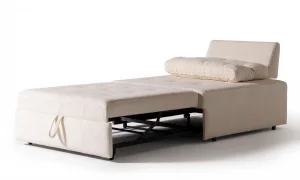 Rest Açılır Yataklı Tekli Krem Koltuk