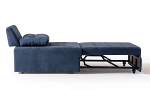 Rest Açılır Yataklı Tekli Lacivert Koltuk