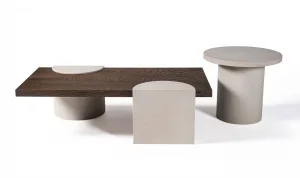 Kapadokya Gri Orta Sehpa Seti