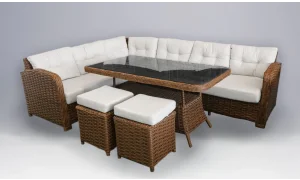 Kinza Kahve Köşe Bahçe ve Balkon Takımı