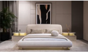 Latte Bazalı Karyola (160x200)