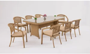 Lima Lizbon Bahçe ve Balkon Masa Seti (Eskitme)