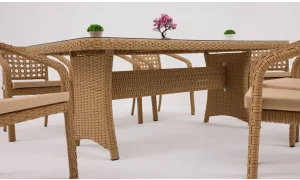 Lima Lizbon Bahçe ve Balkon Masa Seti (Eskitme)