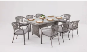 Lima Lizbon Bahçe ve Balkon Masa Seti (Stone)