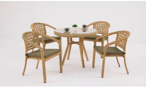 Lima Nepal Bahçe ve Balkon Masa Seti (Elvan)