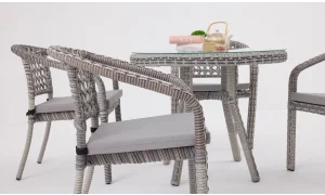 Lima Nepal Bahçe ve Balkon Masa Seti (Stone)