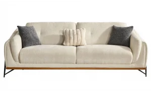 Lina Krem 3lü Koltuk