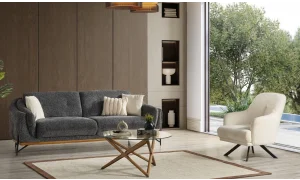 Lina Antrasit 3lü Koltuk