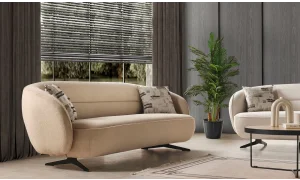 Loft 3lü Koltuk (Açık Kahve)