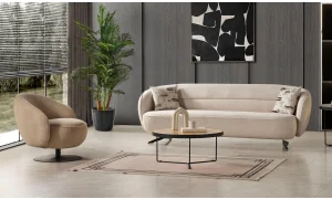 Loft 3lü Koltuk (Krem)