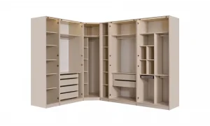 Lunax 6 Kapaklı Gardrop