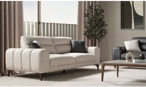 Magnora Krem 3lü Koltuk