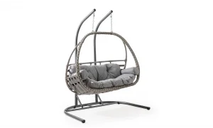 Malta Beyaz Double Salıncak