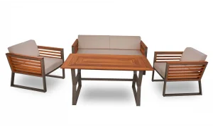 Maywood İroko Bahçe ve Balkon Takımı (Antrasit)