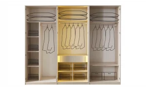 Milano 6 Kapaklı Gardrop