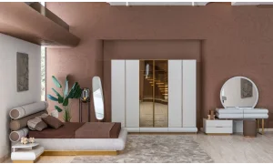 Milas 6 Kapaklı Gardrop