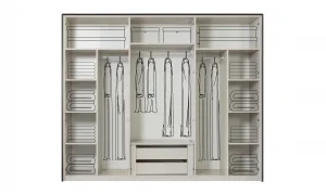 Mona 6 Kapaklı Gardrop