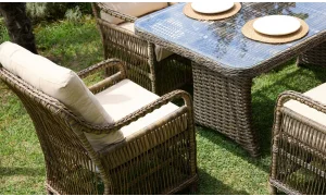 Monaco Berlin Bahçe ve Balkon Masa Seti (Kahve)