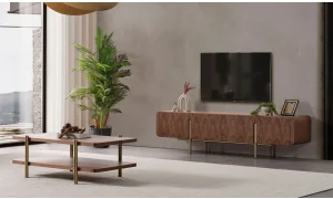 Monolit Ceviz Tv Sehpası