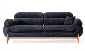 Mustang Antrasit 3lü Koltuk