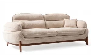 Mustang Beyaz 3lü Koltuk