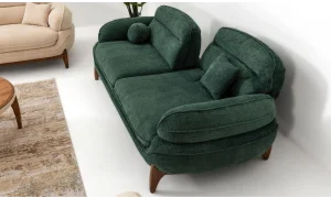 Mustang Yeşil 3lü Koltuk