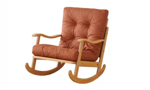 Naturel Kareli Sallanır Koltuk