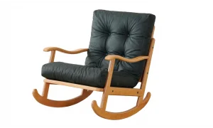 Naturel Kareli Sallanır Koltuk