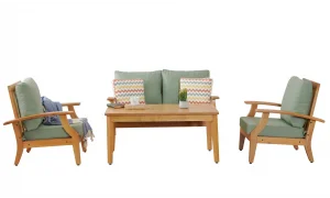 Naturel Teras Yeşil 7 Oturumlu Bahçe ve Balkon Takımı