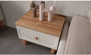 Nervür Beyaz Yatak Odası Takımı